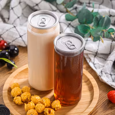 ClearCup transparent PET can with easy-open lid